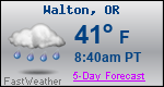 Weather Forecast for Walton, OR