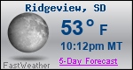 Weather Forecast for Ridgeview, SD