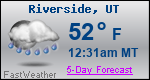 Weather Forecast for Riverside, UT