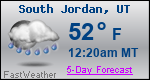 Weather Forecast for South Jordan, UT