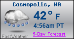 Weather Forecast for Cosmopolis, WA
