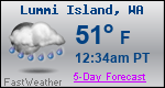 Weather Forecast for Lummi Island, WA