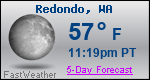 Weather Forecast for Redondo, WA