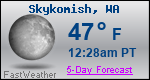 Weather Forecast for Skykomish, WA
