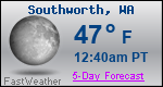 Weather Forecast for Southworth, WA