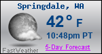 Weather Forecast for Springdale, WA