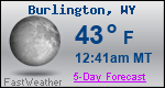 Weather Forecast for Burlington, WY