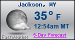Weather Forecast for Jackson, WY