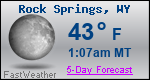 Weather Forecast for Rock Springs, WY