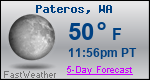 Weather Forecast for Pateros, WA