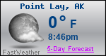 Weather Forecast for Point Lay, AK