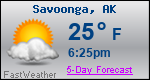 Weather Forecast for Savoonga, AK