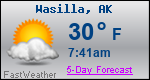 Weather Forecast for Wasilla, AK