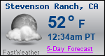 Weather Forecast for Stevenson Ranch, CA