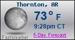 Weather Forecast for Thornton, AR