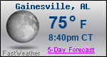 Weather Forecast for Gainesville, AL