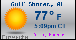 Weather Forecast for Gulf Shores, AL