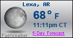 Weather Forecast for Lexa, AR