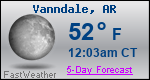Weather Forecast for Vanndale, AR