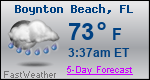 Weather Forecast for Boynton Beach, FL