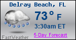 Weather Forecast for Delray Beach, FL