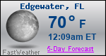 Weather Forecast for Edgewater, FL