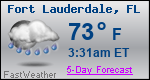 Weather Forecast for Fort Lauderdale, FL
