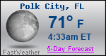 Weather Forecast for Polk City, FL