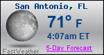 Weather Forecast for San Antonio, FL
