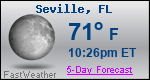Weather Forecast for Seville, FL