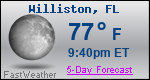 Weather Forecast for Williston, FL