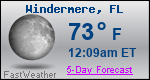 Weather Forecast for Windermere, FL