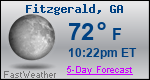 Weather Forecast for Fitzgerald, GA