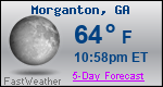 Weather Forecast for Morganton, GA