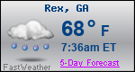 Weather Forecast for Rex, GA