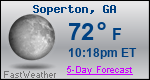 Weather Forecast for Soperton, GA