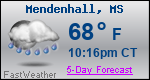 Weather Forecast for Mendenhall, MS