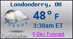 Weather Forecast for Londonderry, OH