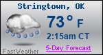 Weather Forecast for Stringtown, OK