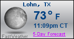 Weather Forecast for Lohn, TX