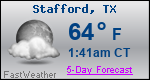 Weather Forecast for Stafford, TX