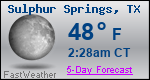 Weather Forecast for Sulphur Springs, TX