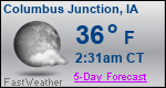 Weather Forecast for Columbus Junction, IA