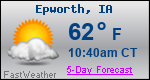 Weather Forecast for Epworth, IA