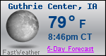 Weather Forecast for Guthrie Center, IA