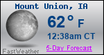 Weather Forecast for Mount Union, IA