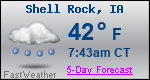 Weather Forecast for Shell Rock, IA