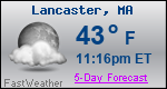 Weather Forecast for Lancaster, MA