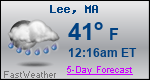 Weather Forecast for Lee, MA