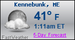 Weather Forecast for Kennebunk, ME